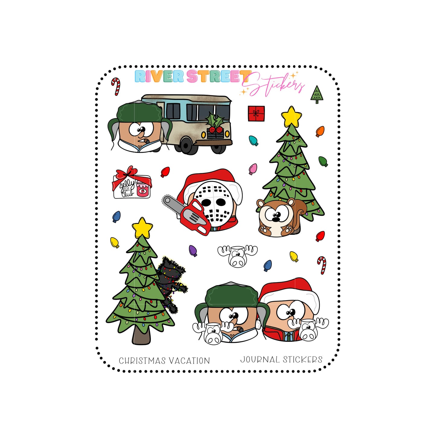 CD Christmas Vacation Journal Stickers