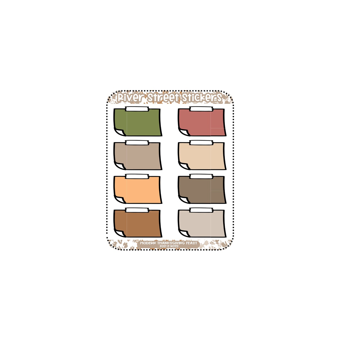 Modern Thanksgiving Feast Color Collection