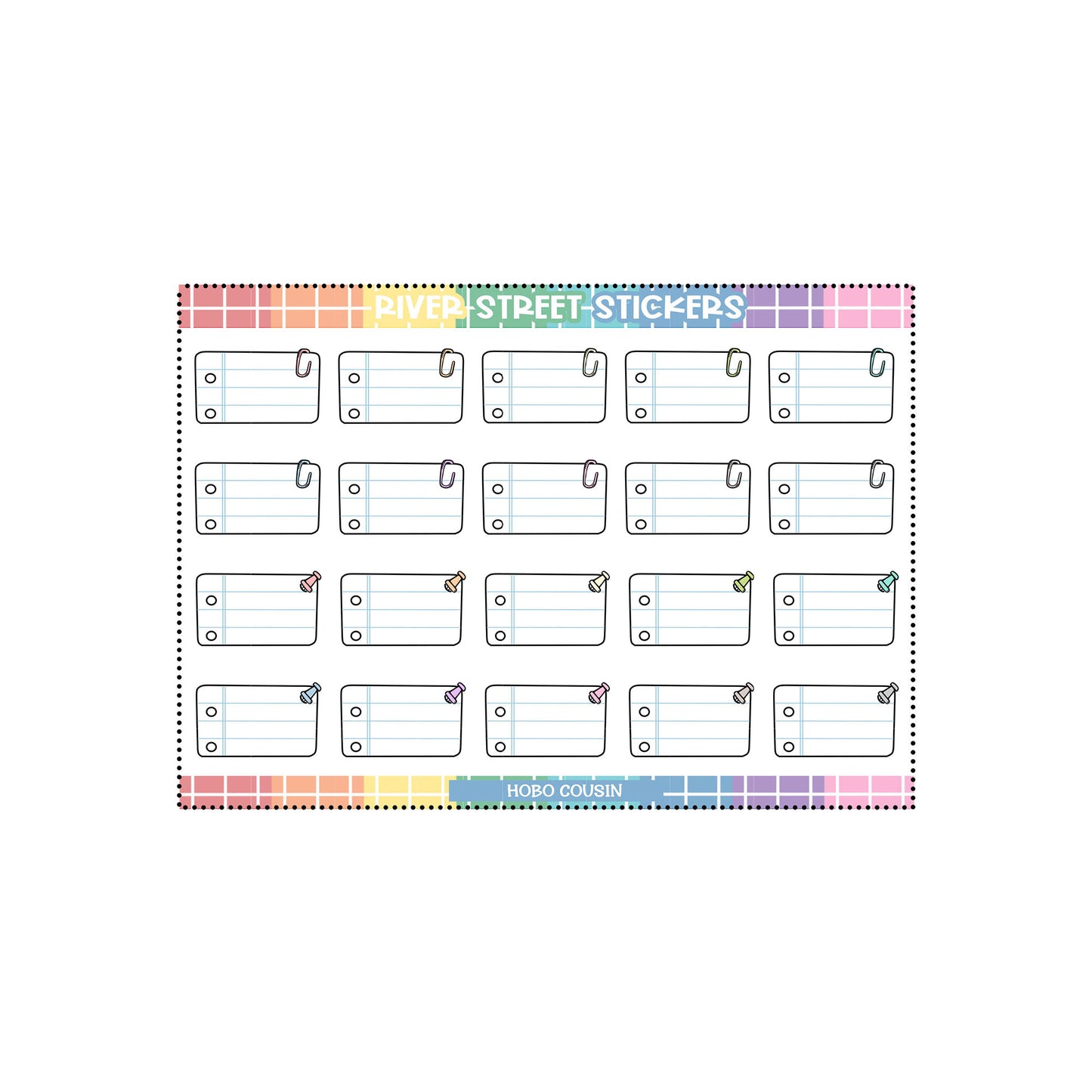 Notebook Paper Hobonichi Cousin Functional Set - Lined