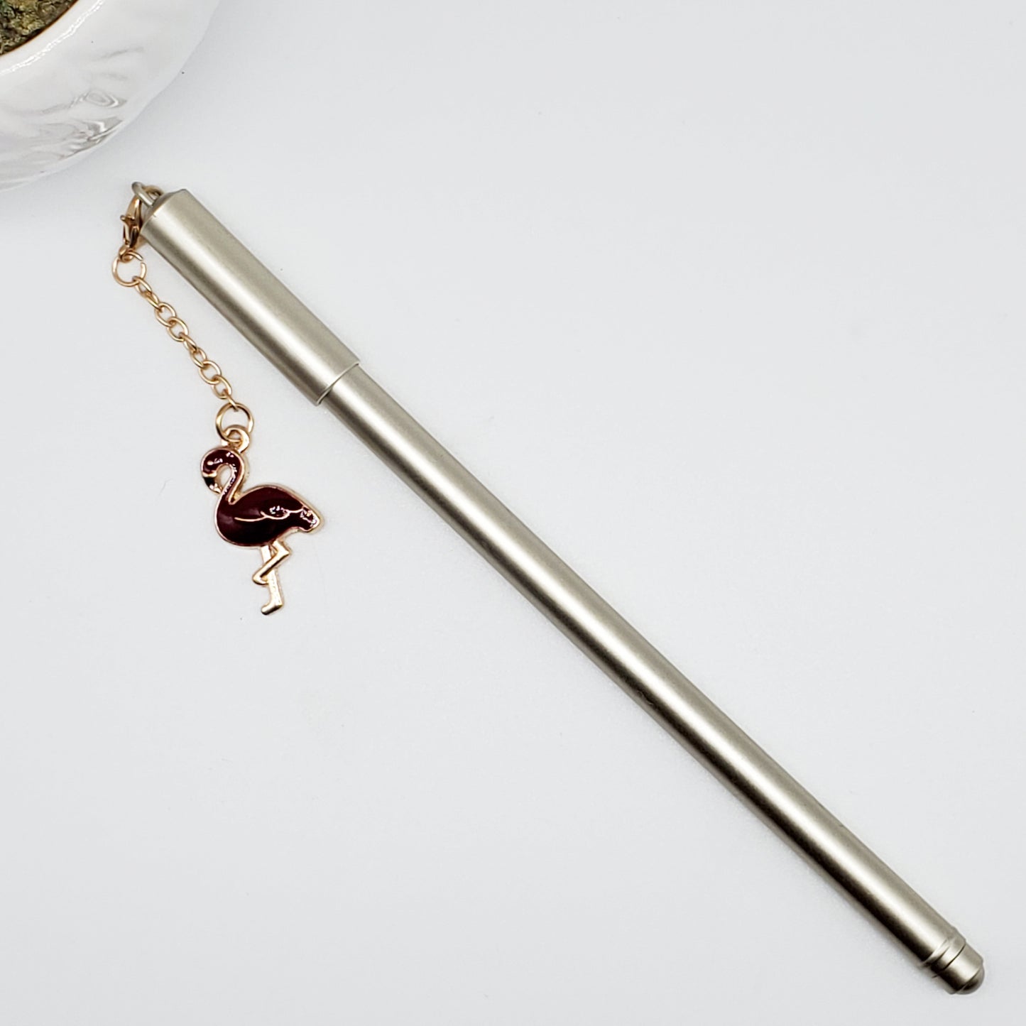 Gold Flamingo Pen With Charm (June 2020)