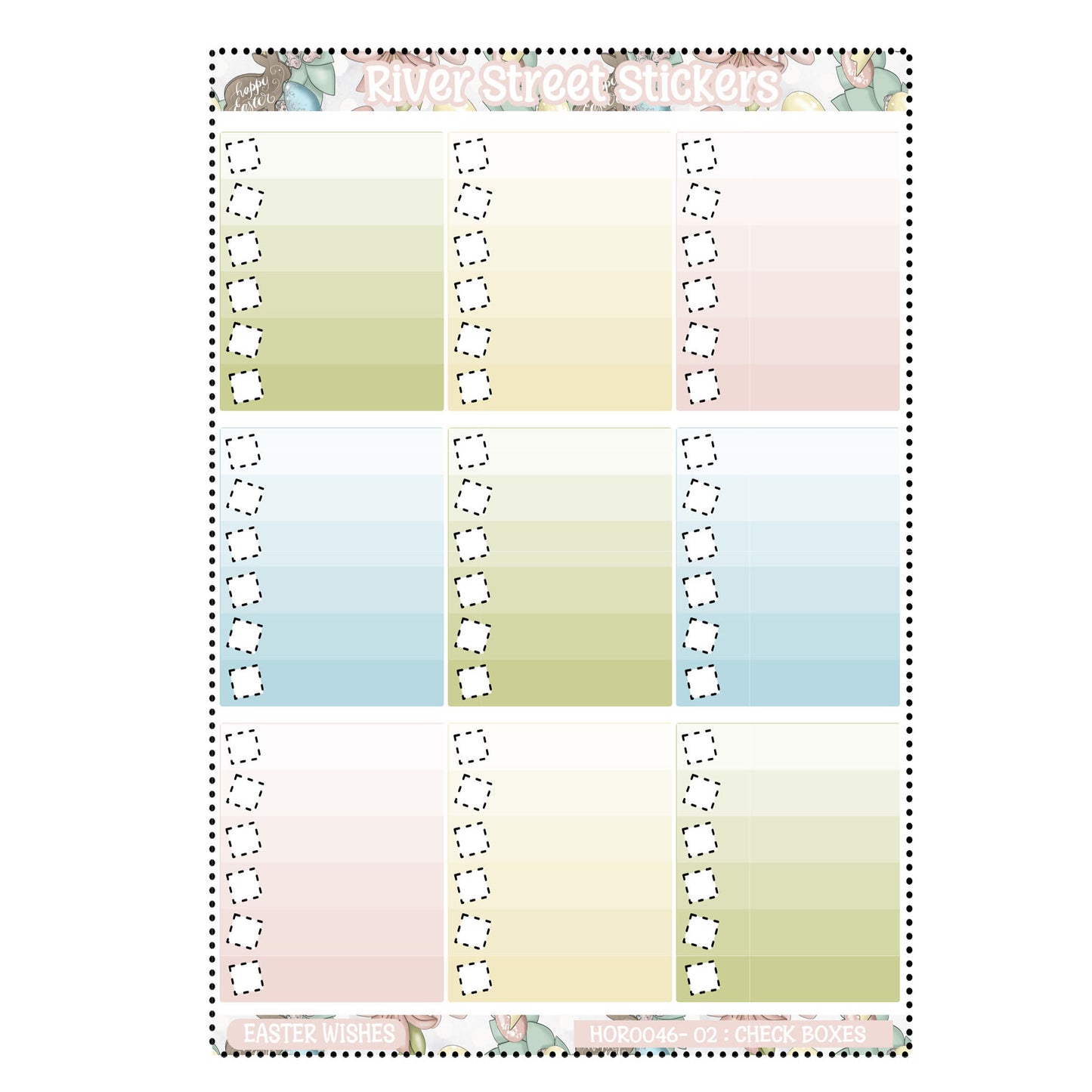 Easter Wishes Horizontal Weekly Kit