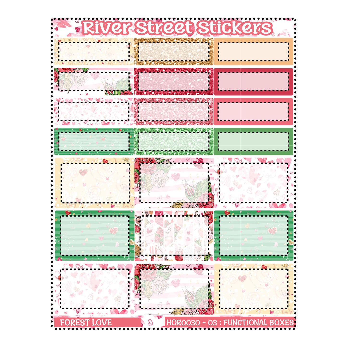 Forest Love Horizontal Weekly Kit