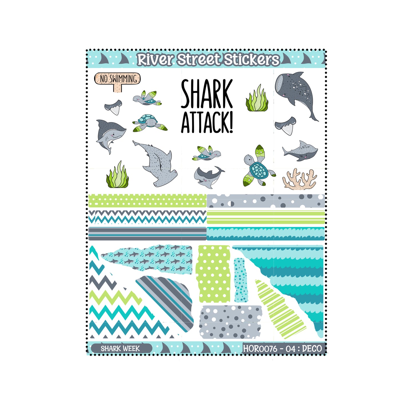 Shark Week Horizontal Weekly Kit