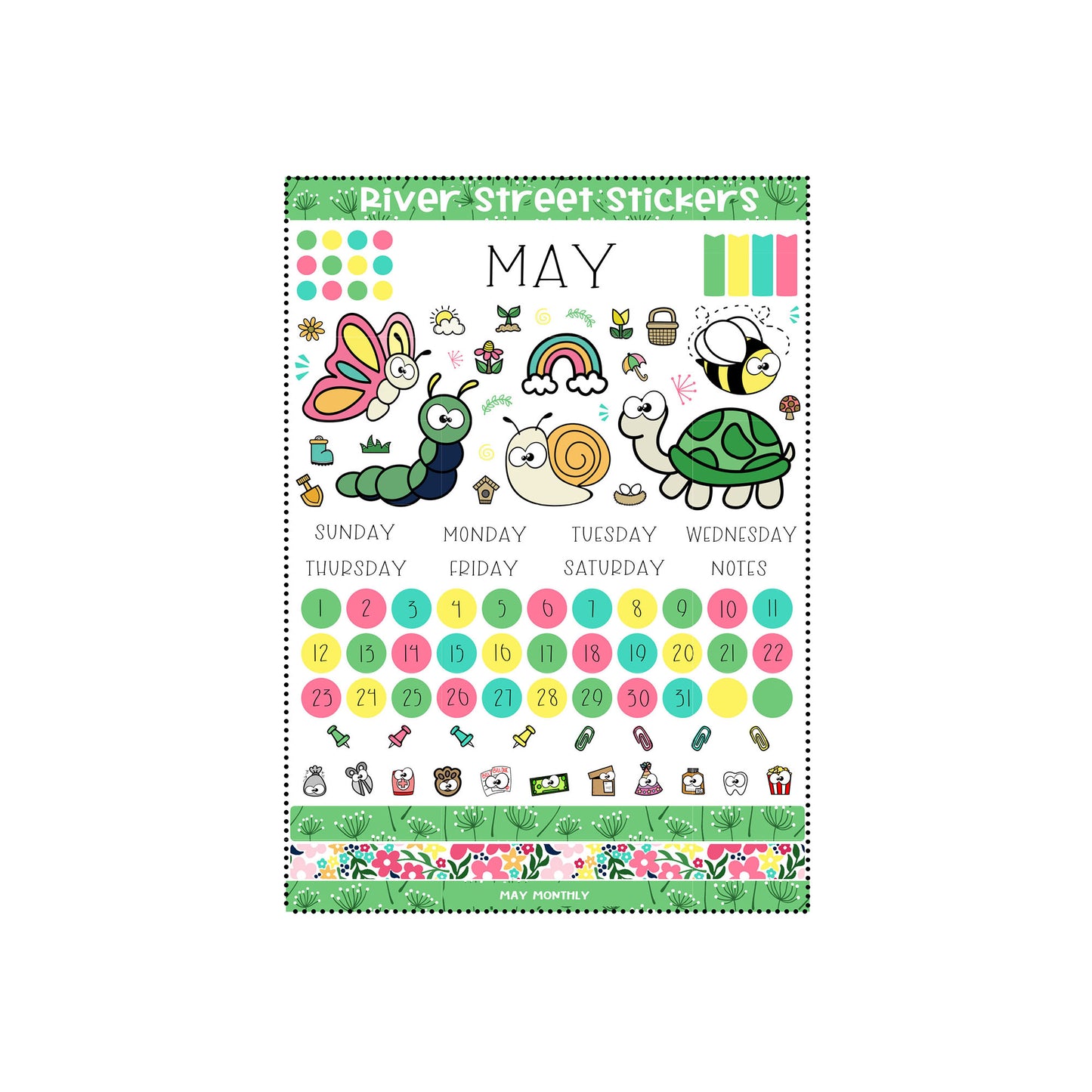 Buggin Out MAY Monthly Sheet