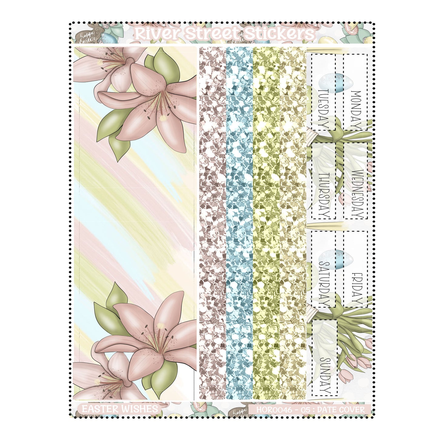 Easter Wishes Horizontal Weekly Kit