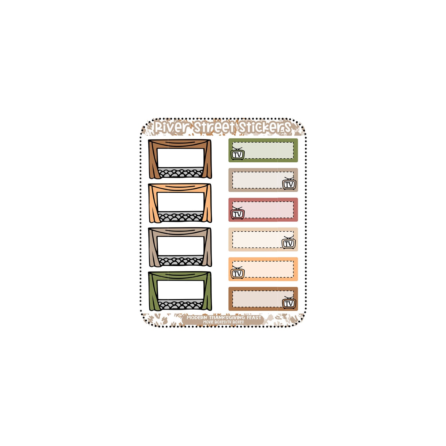 Modern Thanksgiving Feast Color Collection